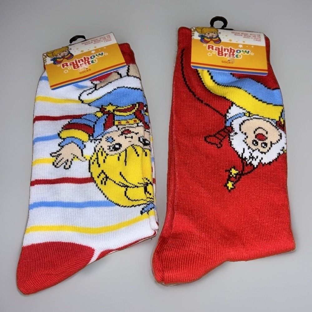 NEW UNOPENED Women's Rainbow Brite Socks - Set of 2